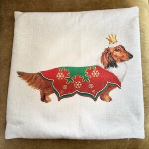 2/$20 With bundle purchase! Royal Dachshund Accent Pillowcase